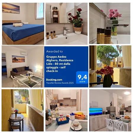 Gruppo Aedes Alghero, Residenza Lido - 80 Mt Dalla אלגהרו